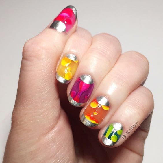 Lava Lamp Nails 2