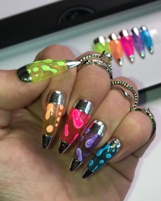 Lava Lamp Nails 4