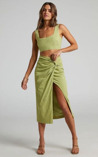 Linen Matching Set Skirts 1