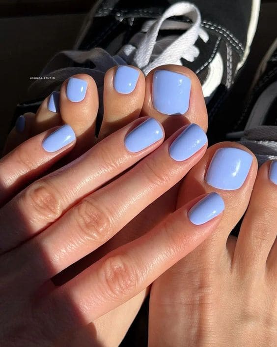 Matching Manicure And Pedicure 6