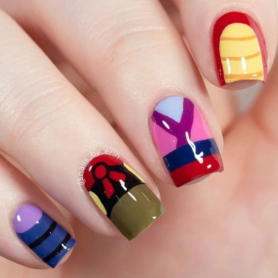 Mulan Disney Princess Nails 3