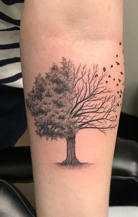 Oak Tree Tattoo Ideas 2