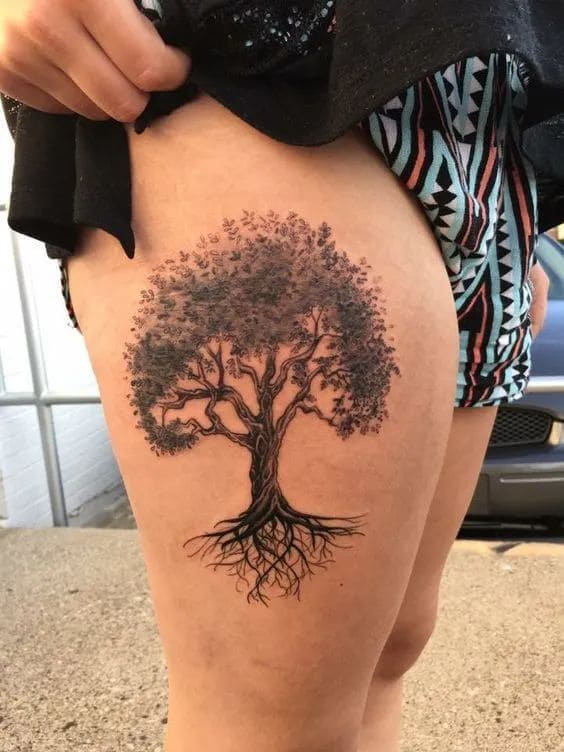 Oak Tree Tattoo Ideas 4