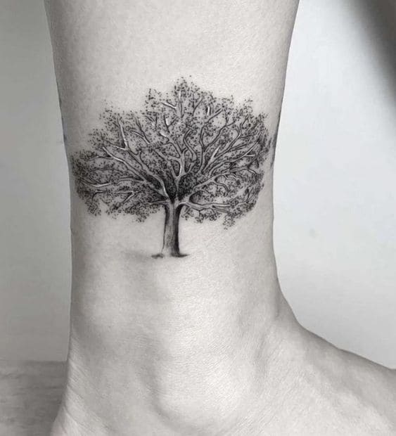 Oak Tree Tattoo Ideas 6