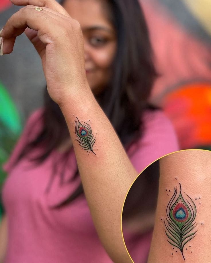 Peacock Feather Tattoo Ideas 2