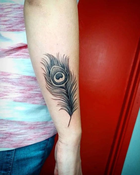 Peacock Feather Tattoo Ideas 3