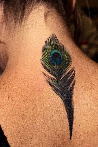 Peacock Feather Tattoo Ideas 5