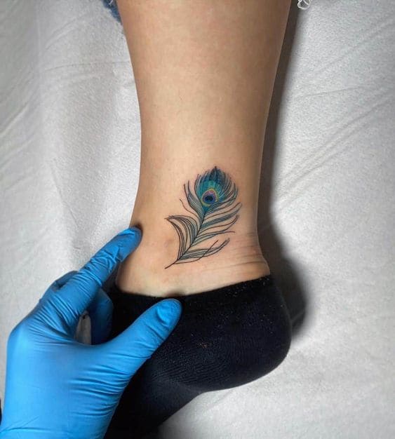 Peacock Feather Tattoo Ideas 6