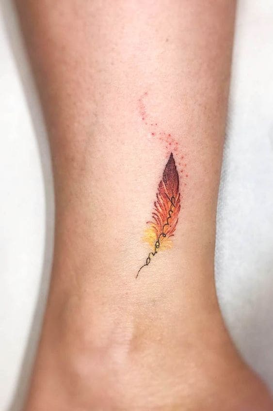 Phoenix Feather Tattoos 6