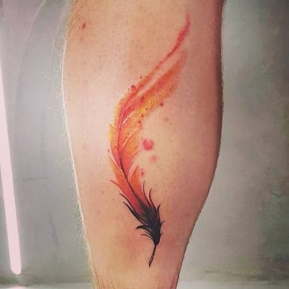 Phoenix Feather Tattoos 7