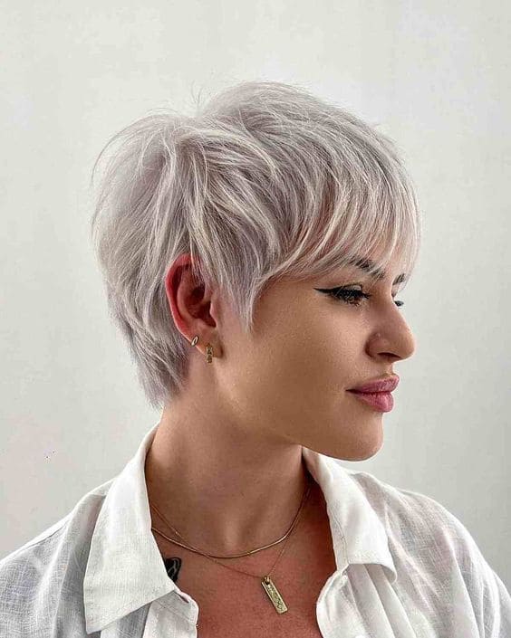 Pixie Cut With Long Bangs 4