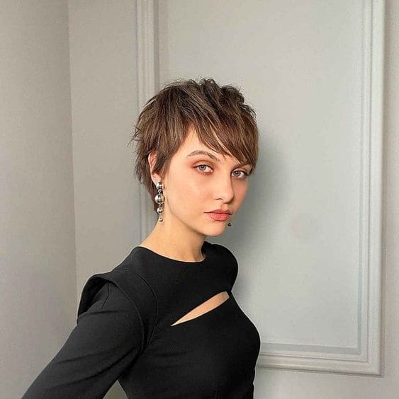 Pixie Cut With Long Bangs 5