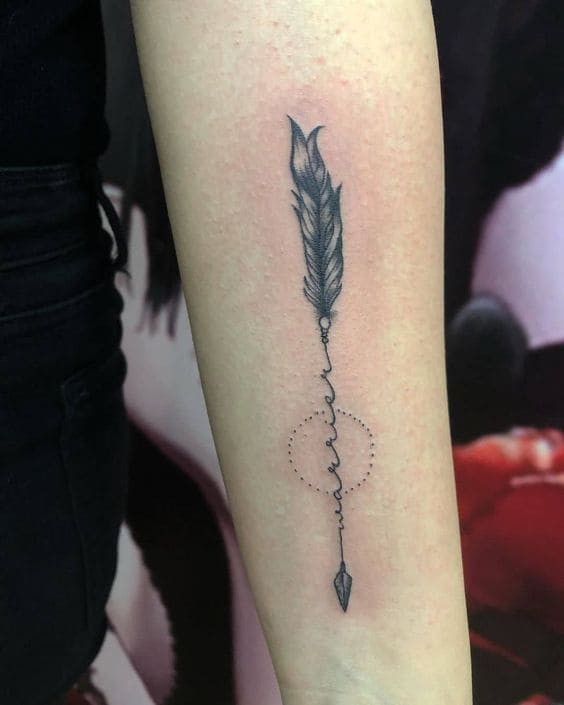 Quote Feather Tattoo Ideas 2