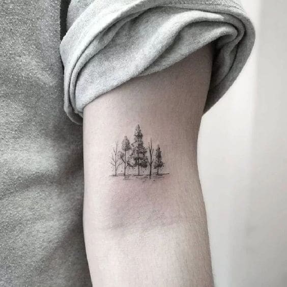 Realistic Pine Tattoos 3