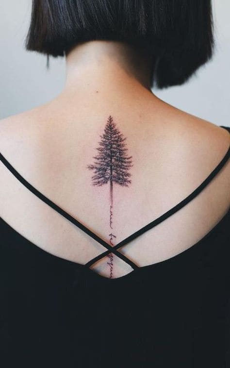 Realistic Pine Tattoos 7