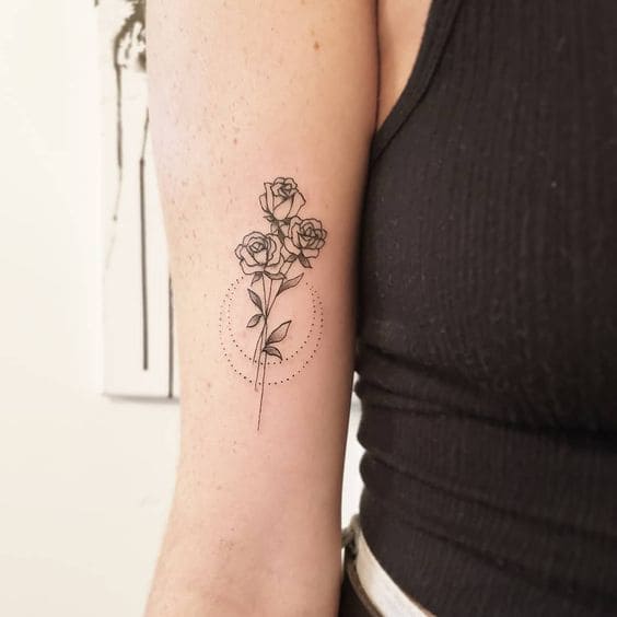 Rose Bouquet Tattoos 1