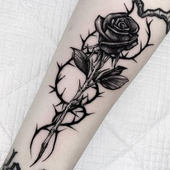 Rose Thorn Tattoo 3