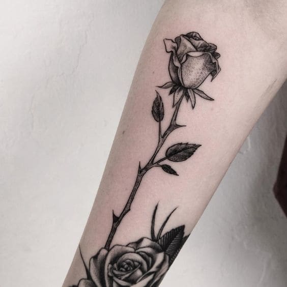 Rose Thorn Tattoo 4