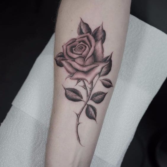 Rose Thorn Tattoo 5