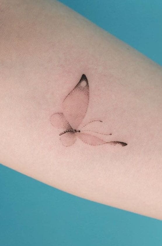 Simplest Butterfly Tattoo Designs 3