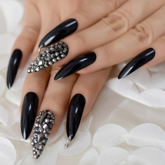 Studded Stiletto Manicure 6