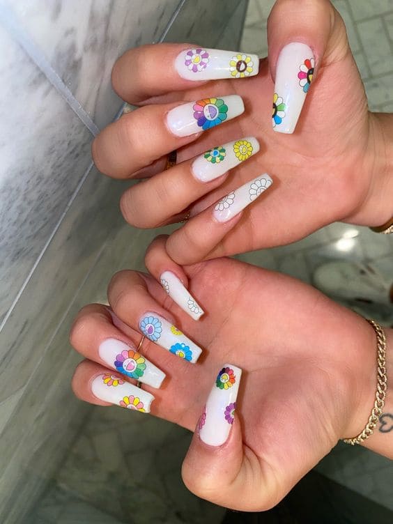 Takashi Murakami Flower Nails 1