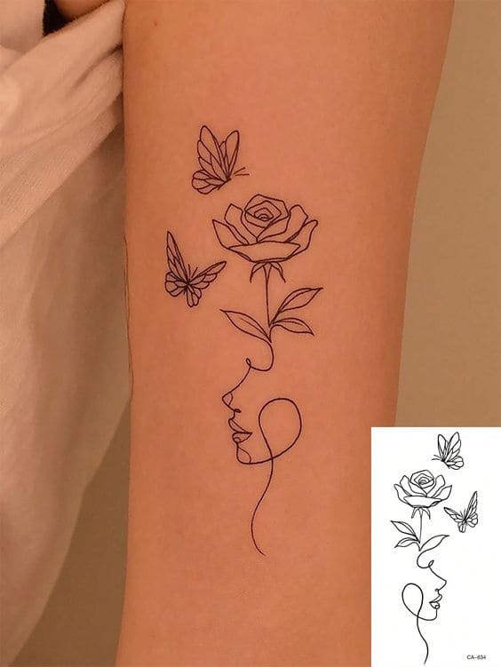 Unique Rose Tattoo Ideas 5