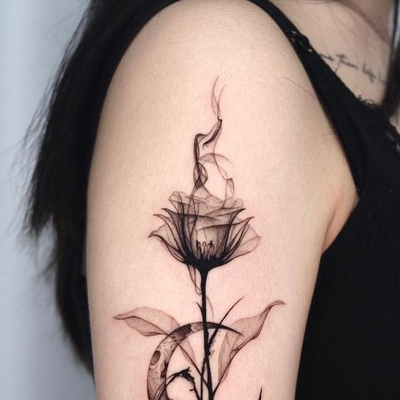 Unique Rose Tattoo Ideas 6