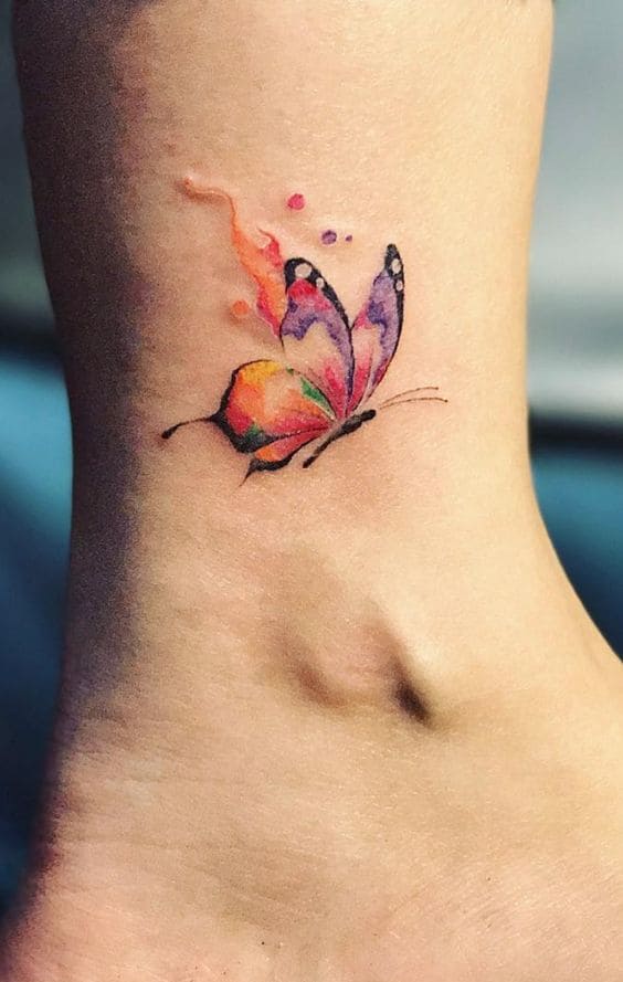 Watercolor Butterfly Tattoo Ideas 2