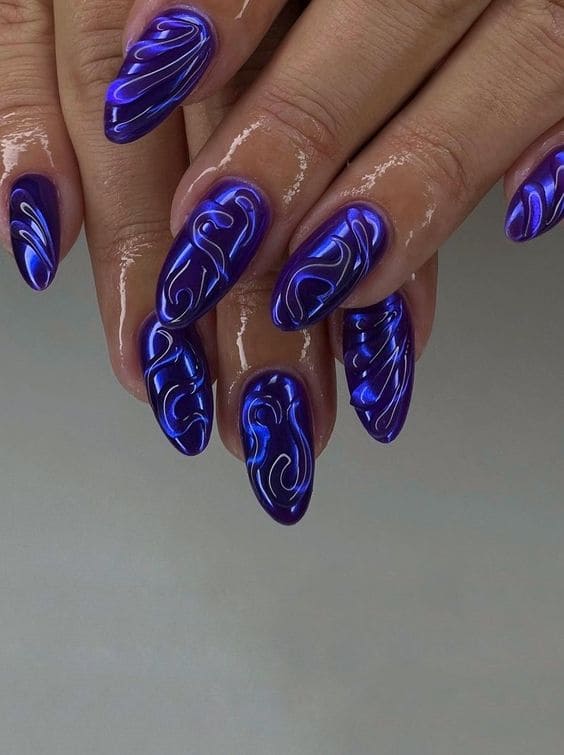 3D Chrome Nails 2