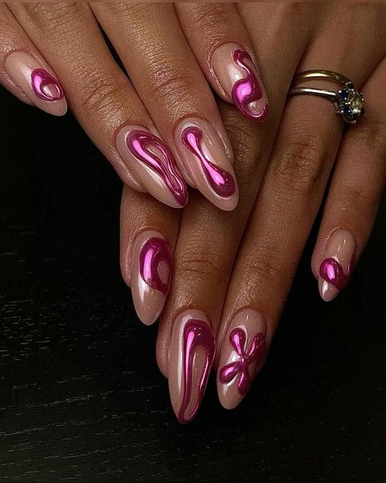 3D Chrome Nails 6