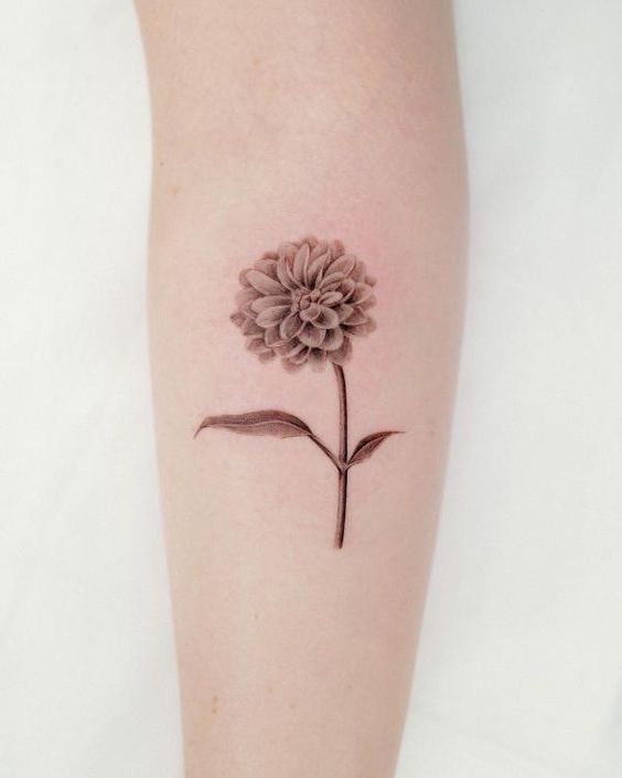 Autumn Symbol Flower Tattoos 2