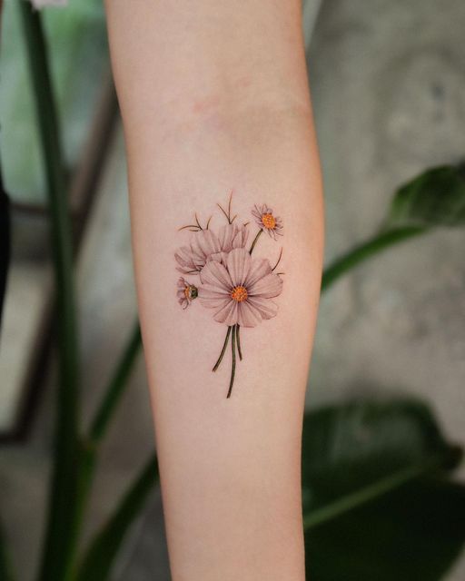 Autumn Symbol Flower Tattoos 5