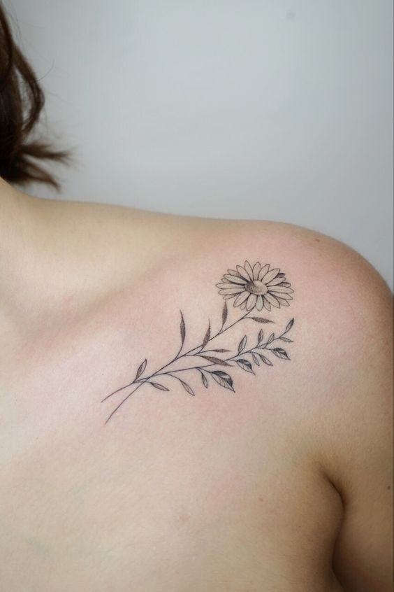 Autumn Symbol Flower Tattoos 6