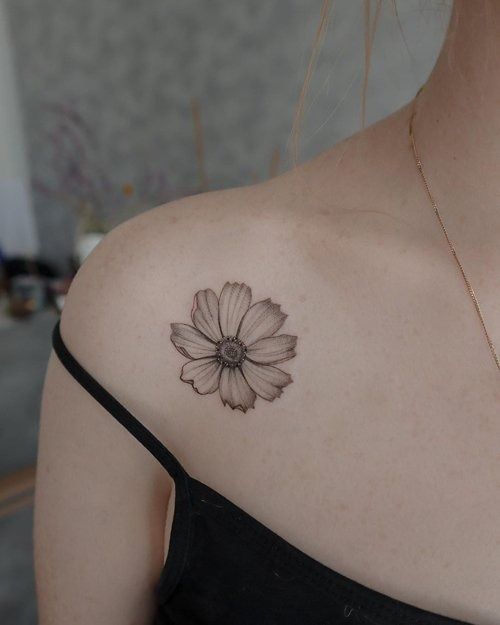 Autumn Symbol Flower Tattoos 7