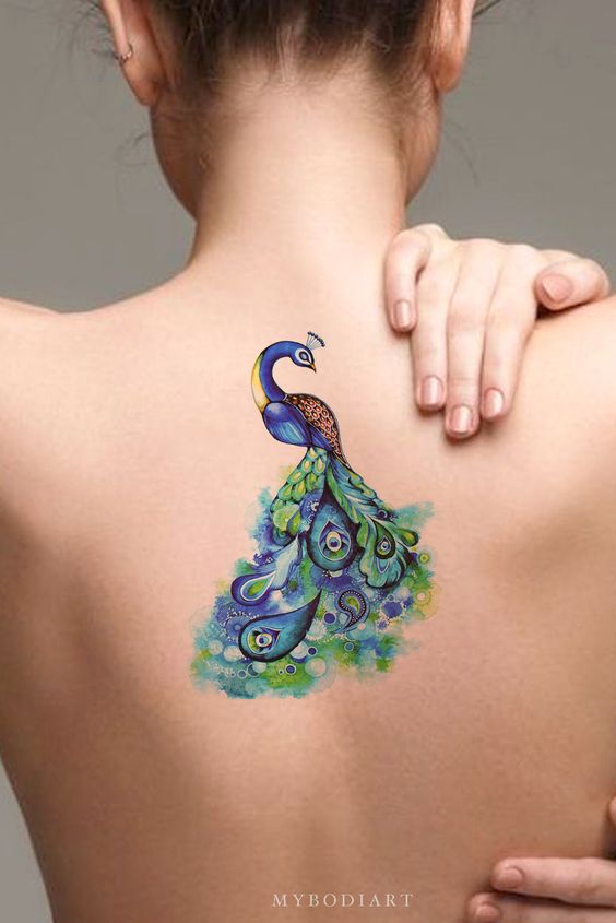 Beautiful Peacock Tattoos 4