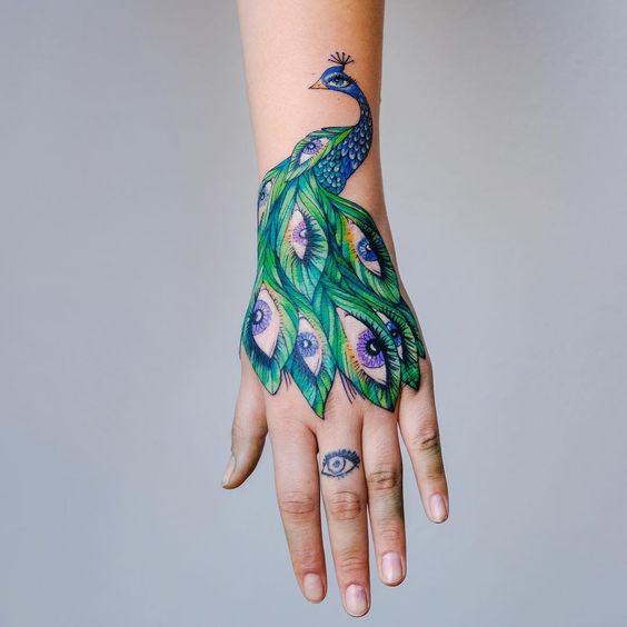 Beautiful Peacock Tattoos 5