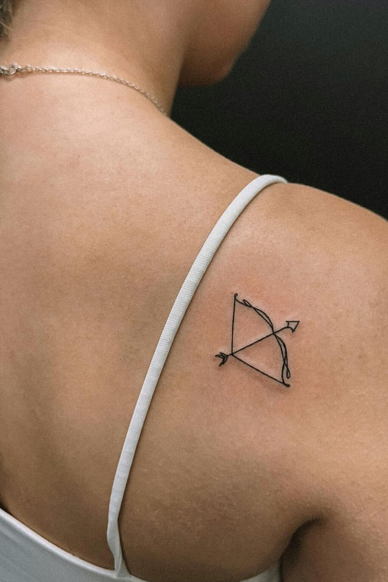 Bow And Arrow Meaningful Tiny Tattoo Ideas 4