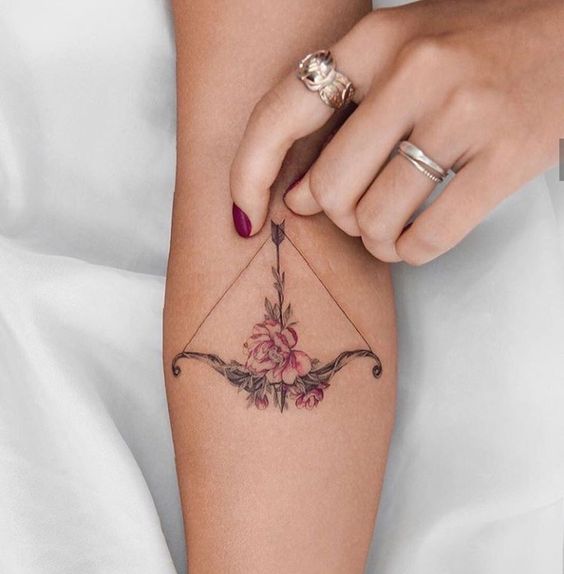 Bow And Arrow Meaningful Tiny Tattoo Ideas 5