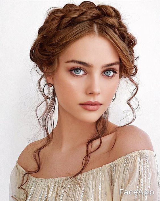 Braided Crown Bridesmaid Hairstyles 4