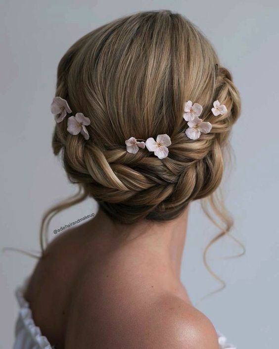 Braided Crown Bridesmaid Hairstyles 6