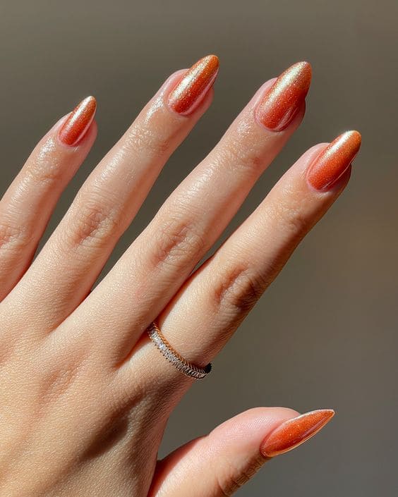 Burnt Orange Nails 4