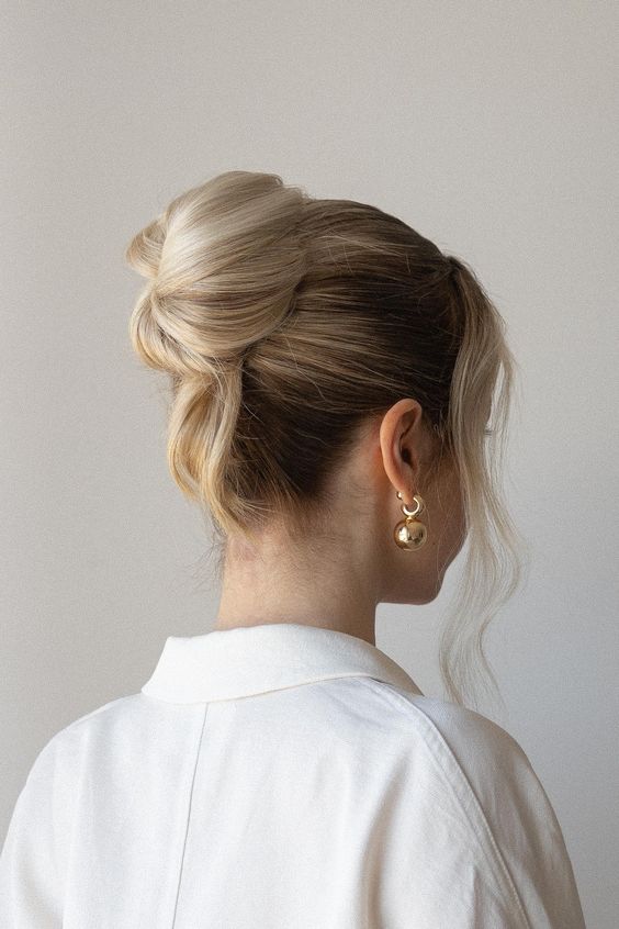 Casual Bun Updo 1