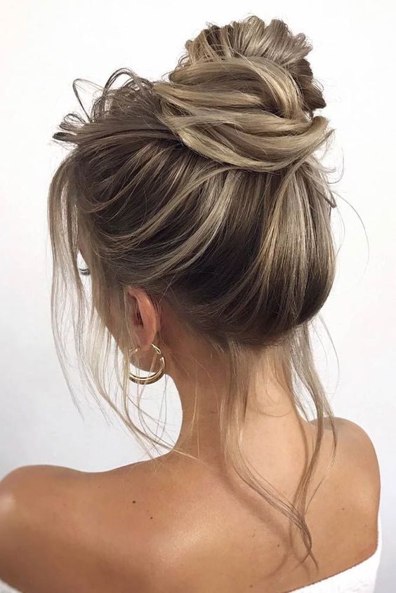 Casual Bun Updo 3