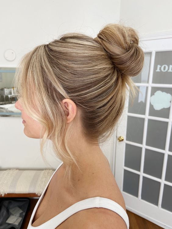 Casual Bun Updo 4