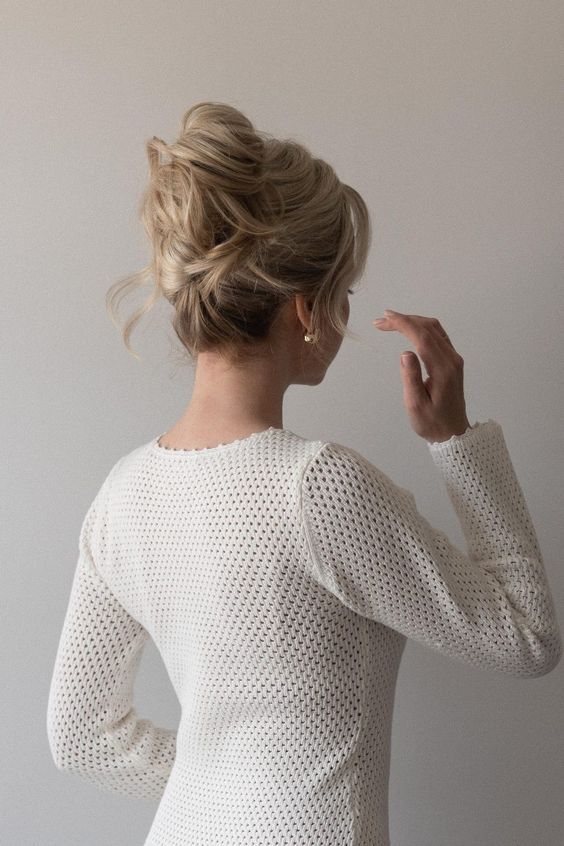 Casual Bun Updo 5