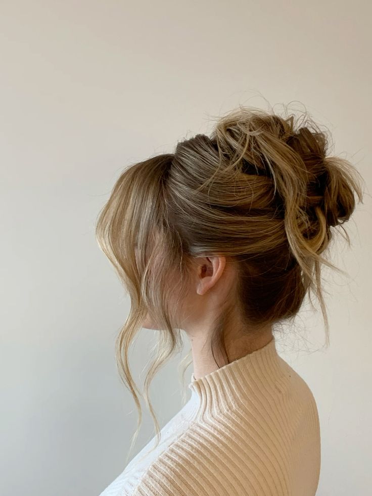 Casual Bun Updo 6