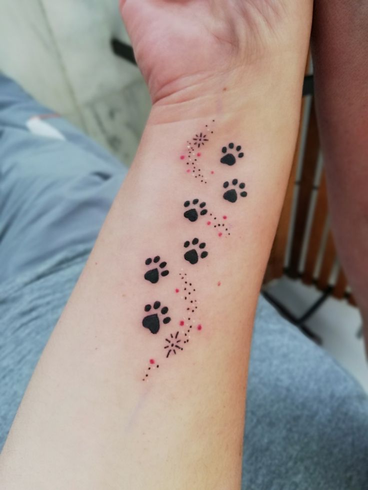 Cat Paw Print Tattoos 3