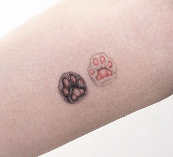 Cat Paw Print Tattoos 6