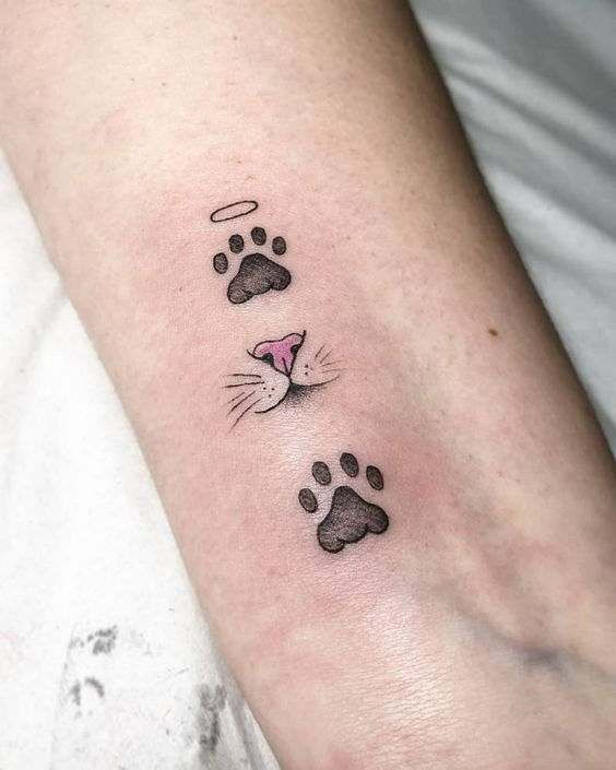 Cat Paw Print Tattoos 7